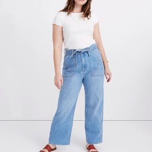 NWOT Madewell x Warm High-Rise Wide-Leg Jeans